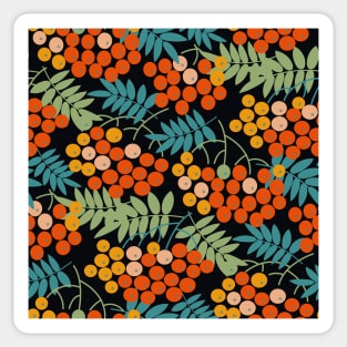 Colorful Berries and Leaves Sticker